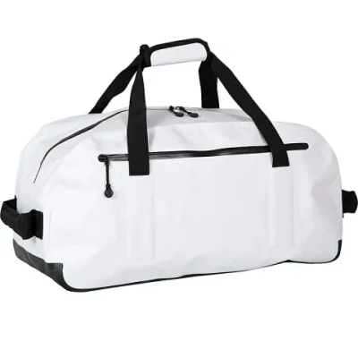 Пользовательский логотип ПВХ ТПУ 40л Белая модная водонепроницаемая бейсбольная спортивная сумка Ripstop для путешествий, спортивного зала