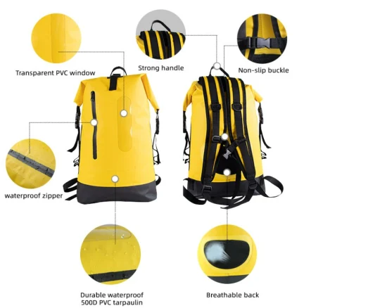 Водонепроницаемый рюкзак для серфинга, влажный и сухой пляжный рюкзак для пеших прогулок и кемпинга