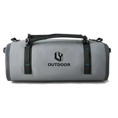 Пользовательский логотип Сухая сумка из ТПУ Водонепроницаемый рюкзак Открытый водонепроницаемый вещевой мешок для путешествий