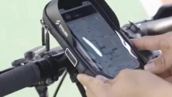Водонепроницаемый велосипедный держатель для телефона с сенсорным экраном, вращающаяся на 360 градусов сумка для крепления на руль Wbb16224